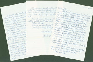 Item #282152 Autograph letters signed (2 letters). Jack. Ken Pettit Collum