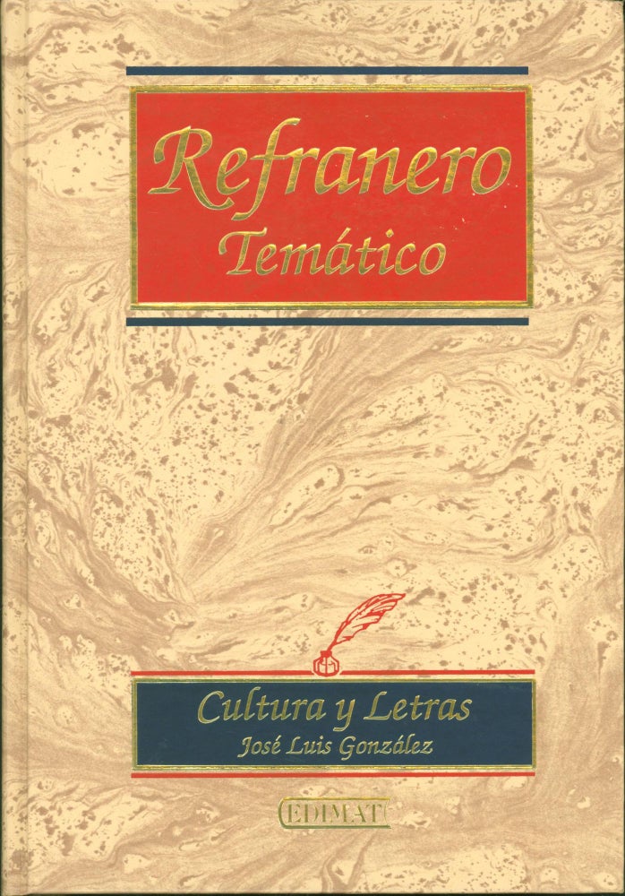 Item #282297 Refranero Tematico (Serie Ciencias Sociales). Jose Luis Gonzalez Dias.