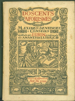 Item #282305 Doscents Aforismes, Maximes, Sentencies i Consells. J. Uson