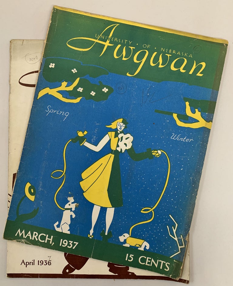 Item #282899 Awgwan (University of Nebraska humor magazine): Vol. XXIV, No. 7, March, 1937; Vol. XXIV, No. 8, April, 1937 (2 issues)