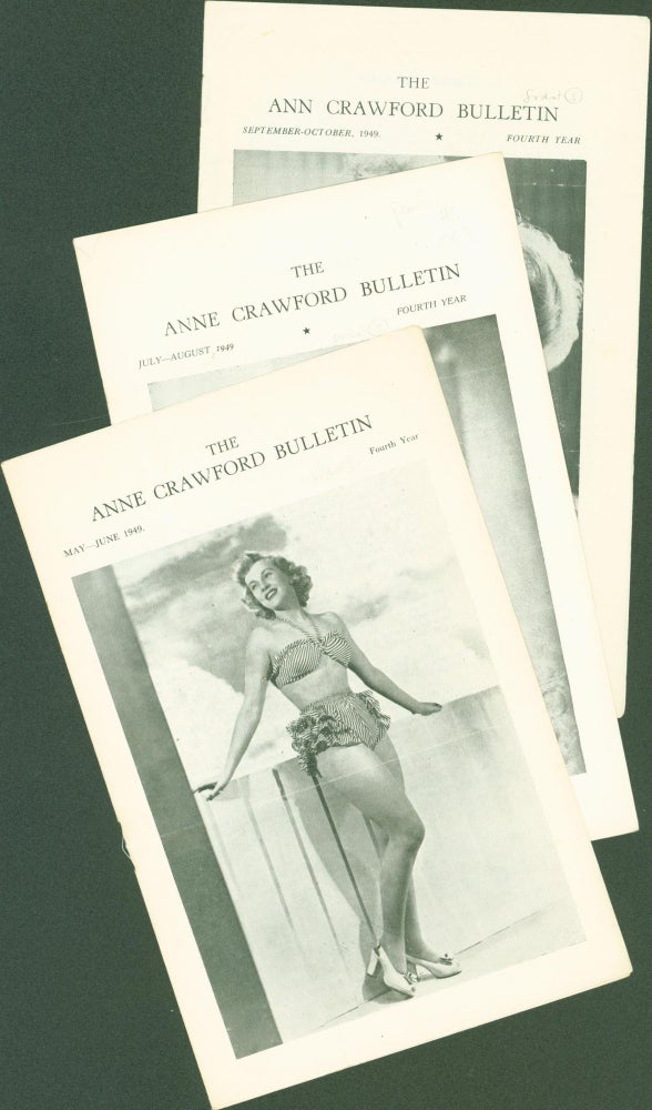Item #284990 The Anne Crawford Bulletin. May-June 1949; July-August 1949; September-October 1949 (3 issues). Anne Crawford.