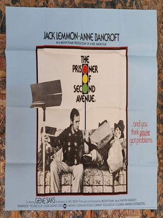 Item #285065 The Prisoner of Second Avenue (movie poster). Neil . Melvin Frank . Marvin Hamlisch...