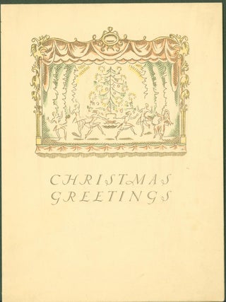Item #285098 Dialogue at Christmas. (cover title: Christmas Greetings. John. Rutherston...