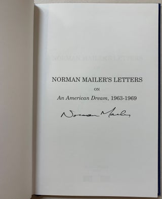 Norman Mailer's Letters on An American Dream, 1963-1969