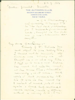 Item #286019 Autograph letter signed (ALS). Charles Webb, enry