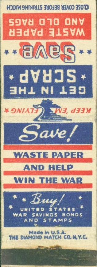 Item #286198 Help the War: Save Paper; Save Waste Paper and Help Win the War; Save Waste Paper: Help fight The paper Hanger With it (3 WWII related items). items 1, 2.