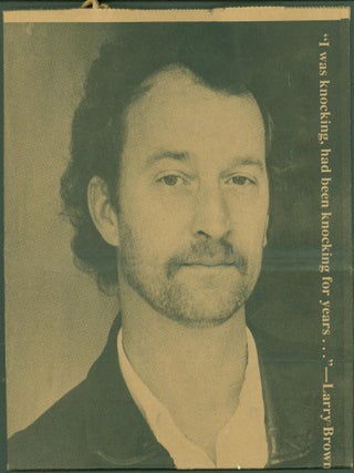 Item #286450 paper bag ephemera for 'Joe'. Larry Brown