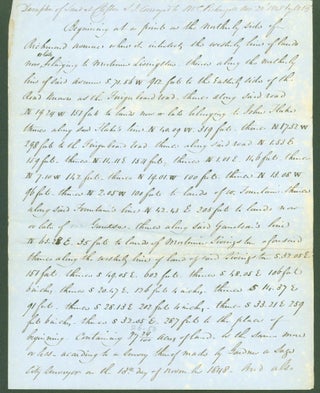 Item #286819 Deed for property sold by W. B. to Mr. C. Pickingill in Clifton, Staten Island,...