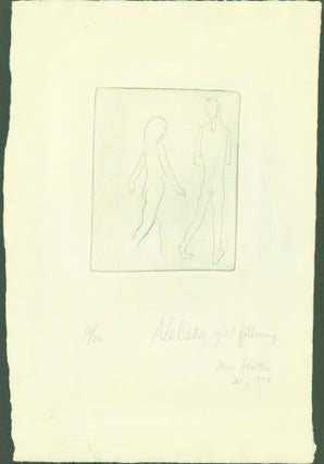 Item #286964 Nelson, girl following (etching). Marc Stactton