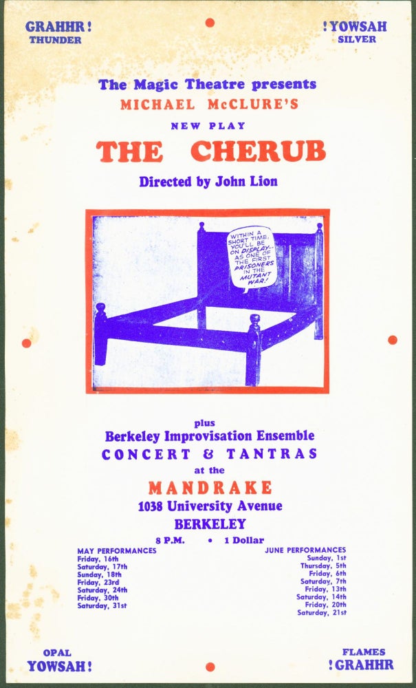 Item #287962 The Cherub (poster). Michael . John Lion McClure, author, director.