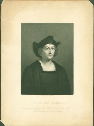 Item #288114 Christopher Columbus (print). Christopher Columbus, John Sartain, engraver
