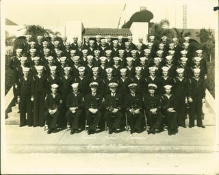 Item #28958 Service School Command. Class 10-45 Radioman. Class Portrait. U S. Navy