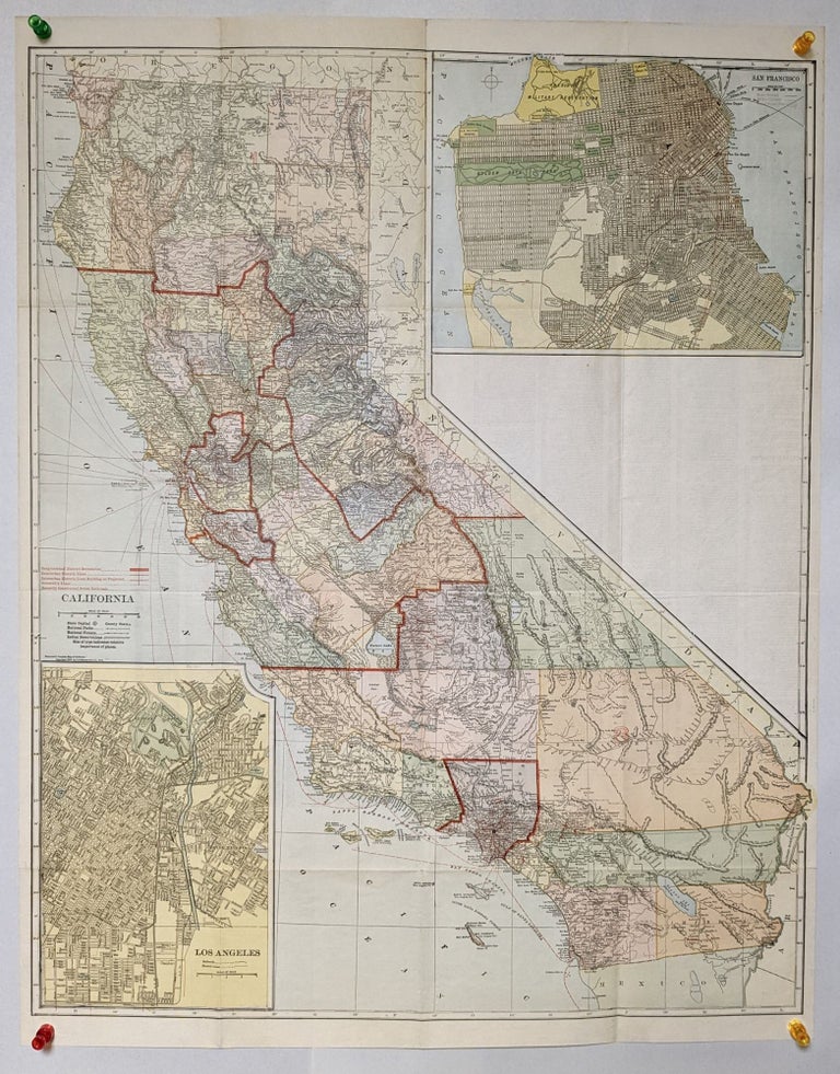 Item #290022 Map of California. McNally Rand, Co.