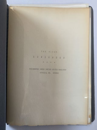 Contender (racing yacht, official no. 223060) (binder with photographs and history of boat)
