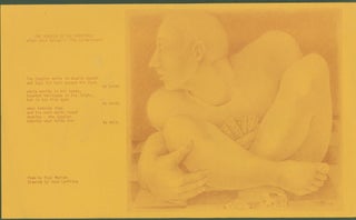 Item #290041 The Juggler at the Cardtable after Jack Spicer's 'The Cardplayers' (broadside). Paul...