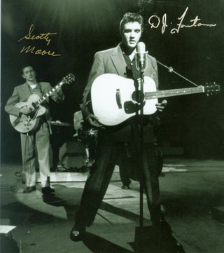 Item #290095 Elvis Presley, Scotty Moore, D. J. Fontana (photograph). Elvis Presley, Scotty...
