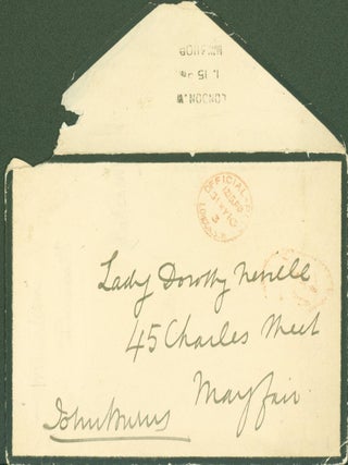 Autograph note signed