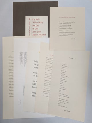 Item #291165 Twowindows Folio II. Kay Boyel, William Dickey, Don Gray, Sy Kahn, James Liddy,...