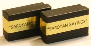 Item #291279 'Saroyan Sayings' (2 boxes). William Saroyan