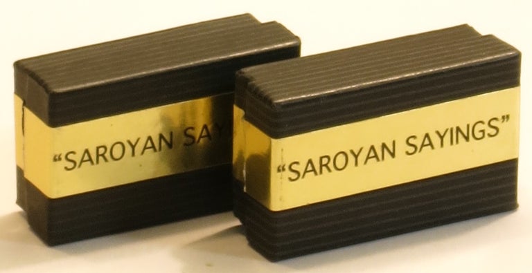 Item #291279 'Saroyan Sayings' (2 boxes). William Saroyan.