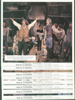 Item #291327 Man of La Mancha (8 movie stills). Dale . Arthur Hiller . Arthur Hiller Wasserman,...