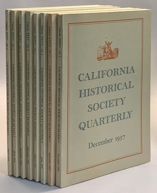 Item #291639 California Historical Society Quarterly, Vol. XXXV, No. 1-4, 1956; and Vol. XXXVI,...