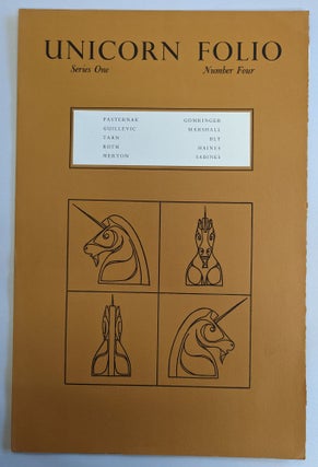 Item #291730 Unicorn Folio. Series One, Number Four (broadsides). Boris Pasternak, Lesson...