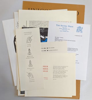 Unicorn Folio. Series One, Number Four (broadsides)
