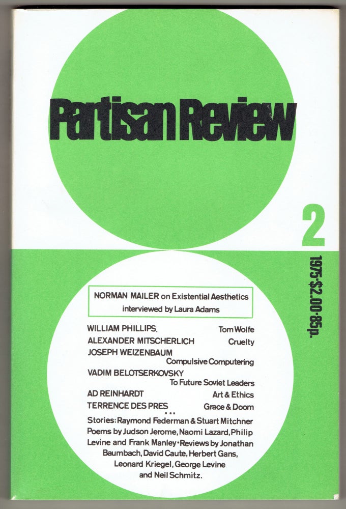 Item #292445 Partisan Review No. 2, 1975. Norman Mailer.