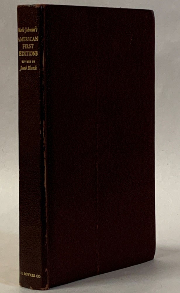Item #292626 American First Editions: Fourth Edition. Merle Johnson, Jacob Blanck.