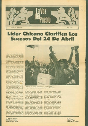 Item #294344 La Voz Del Pueblo. Volume 2, Number 4, May, 1971