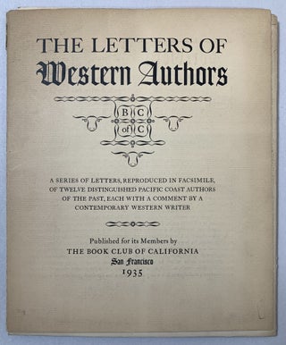 Item #294963 Letters of Western Authors. Oscar Lewis