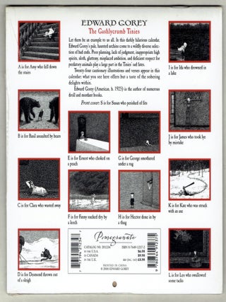 The Gashlycrumb Tinies 2001 Calendar