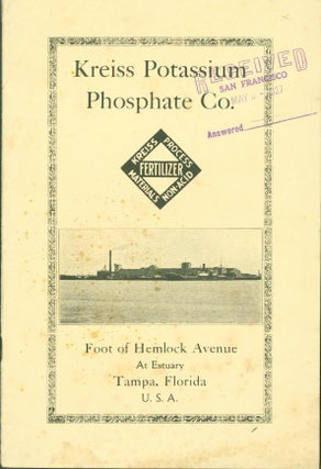 Item #295084 Kreiss Potassium Phosphate Co. Fertilizer. Kreiss Potassium Phosphate Co