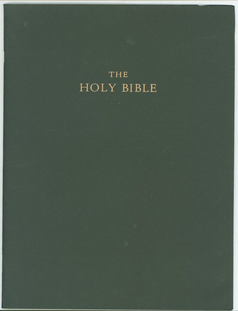 The Holy Bible propectus for a lectern edition | Arion Press | First ...