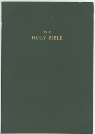 Item #295355 The Holy Bible (propectus for a lectern edition). Arion Press