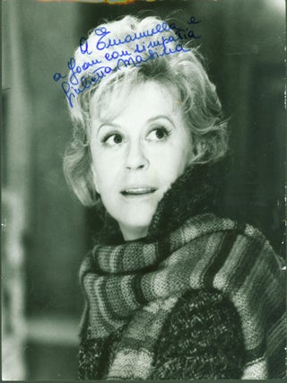 Item #295534 Giulietta Masina (B/W photograph). Giulietta. Luciano Locatelli . Giornalfoto...