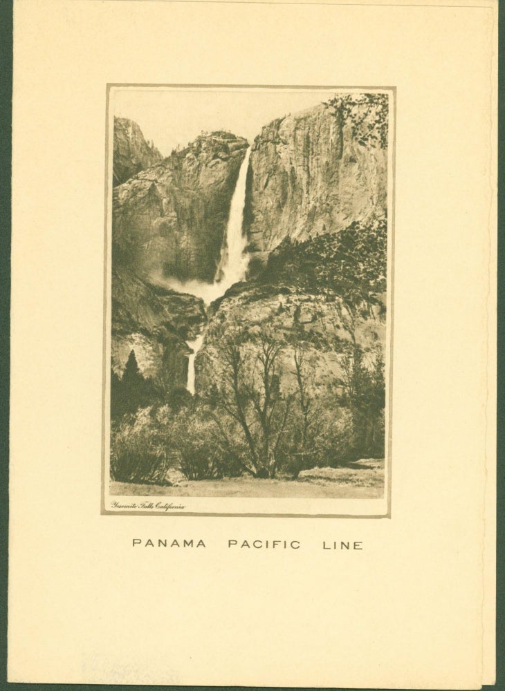 Item #295927 Panama Pacific Line (menu, S.S. Virginia, Friday, August 13, 1937). Panama Pacific Line.