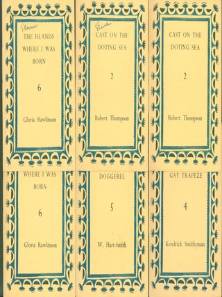 Item #296129 The Handcraft Press: Poems in Pamphlet 2 (2 copies), 4, 5, 6 (2 copies) (6 items)....