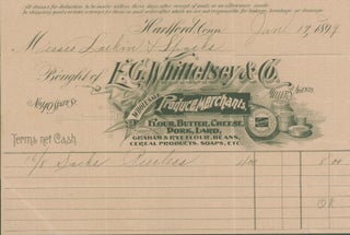 Item #296295 F. G. Whittelsey & Co., Wholesale Produce Merchants, Hartford, Conn., 1899...