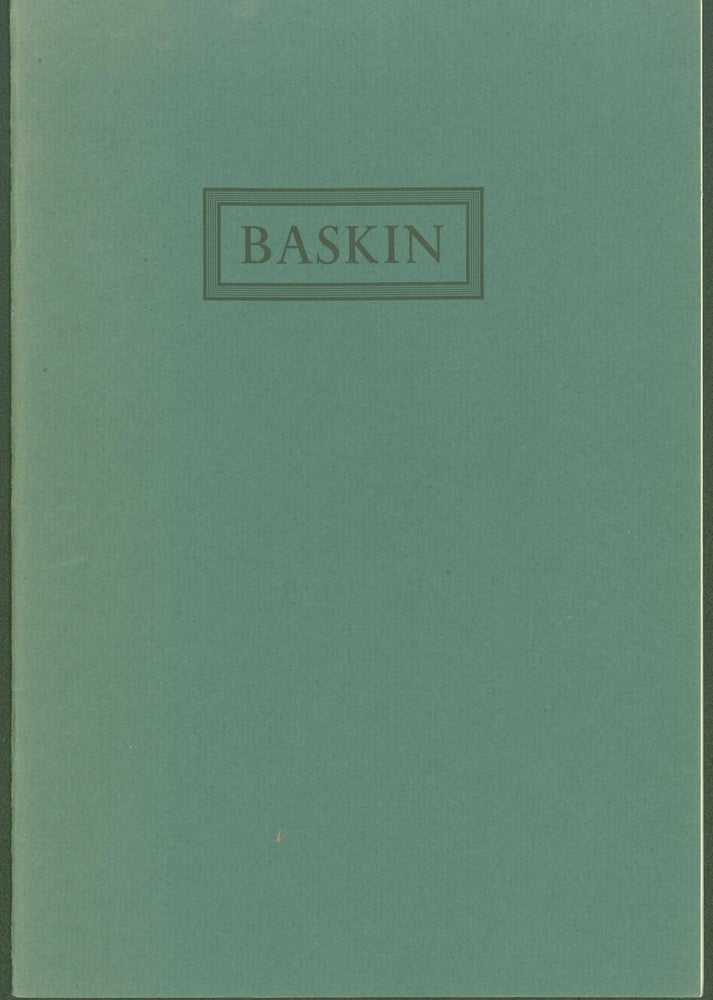 Item #296485 The Great Limestone Dead Man. Cover title: Baskin. Leonard Baskin.
