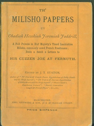 Item #296815 Th' Milisho Pappers uv Obadiah Hezekiah Jeremiah Joddrill, a Full Private in Her...