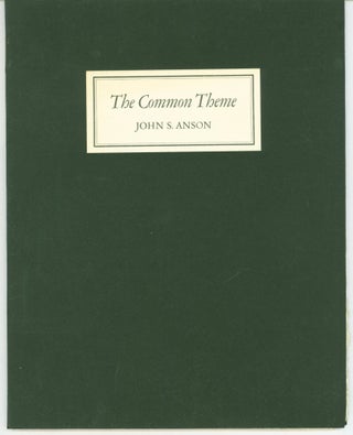 Item #297001 The Common Theme. John S. Wesley B. Tanner Anson