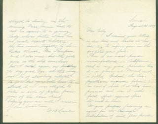 Item #298594 autograph letter signed, 1889. D. B. Lawler