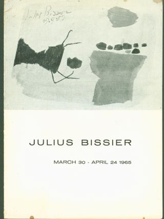 Item #298911 Julius Bissier. Hans Hofmann, Erle Loran, essay