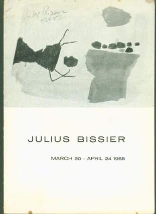 Item #298911 Julius Bissier. Hans Hofmann, Erle Loran, essay
