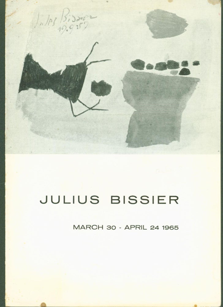 Item #298911 Julius Bissier. Hans Hofmann, Erle Loran, essay.