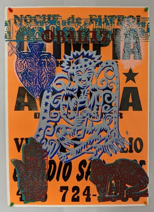 Item #299094 Nocuede Fotbal. Olimpia vs. Aguila (repurposed art poster). Kate Delos, artist