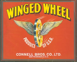 Item #299141 Winged Wheel Brand (box label). Connell Bros. Co. Ltd