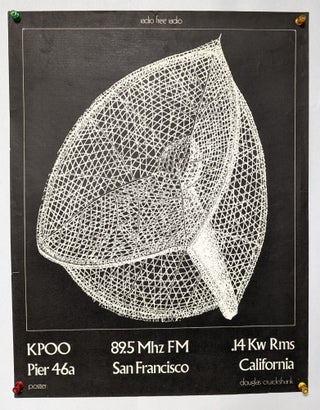 Item #299294 Radio Free Radio KPOO, San Francisco (poster). Douglas Cruickshank, artist